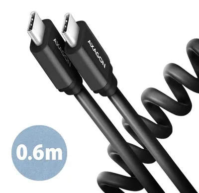 Productafbeelding van Axagon BUCM-CM10TB, 0,6 meter, USB-C, USB-C, USB 2.0, 0,48 Gbit/s, zwart