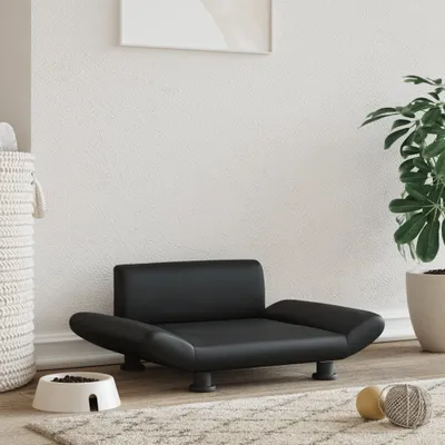 Obrázek produktu pro The Living Store Pelíšek pro psy Black 70x45x28 cm Imitace kůže