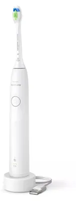 Produktbild von Philips 5300 series Series 5300 HX7108/01 Wiederaufladbare Zahnbürste, Erwachsener, Schallzahnbürste, Tägliche Pflege, 62000 Bewegungen pro Minute, Weiß, 2 min, 4 x 30 sec