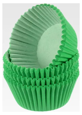 Produktbild von 100 Stück Cupcake-Förmchen Grüne Muffins-Förmchen Standardgröße Fettbeständig für Party Hochzeit Geburtstag