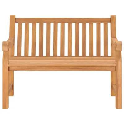 Zdjęcie produktu dla Ławka Ogrodowa, 114 Cm, Lite Drewno Tekowe Lumarko!
