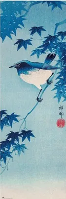 Obrázek produktu pro Ohara Koson – Pták – plakát – rozměry 53 x 158 cm