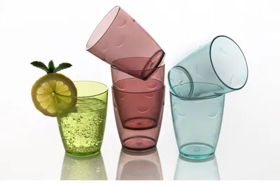Imagen del producto de BAMA, vasos de cristal, juego de 8 unidades. Color: verde
