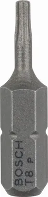 Zdjęcie produktu dla Bosch 2 607 001 601, 3 szt., Torx, T8, Stal, 25 mm, 25,4 / 4 mm (1 / 4")