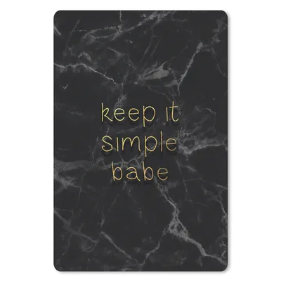 Produktbild von MuchoWow® Mauspad Mousepad Zitate - Sprichwörter - Gold - Marmor 18x27 cm - Mousepads - Maus Mat - Pad - Mausunterlage