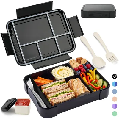 Image de Boîte à lunch sans BPA, avec compartiments, pour enfants