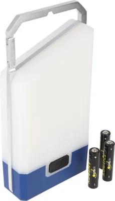 Zdjęcie produktu dla Światło kempingowe LED z 3 poziomami jasności, 250 lumenów, zintegrowany karabińczyk, w tym 3x baterie Micro, AAA