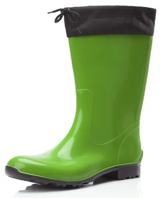 Produktbild von Ladeheid Damen Gummistiefel mit Stulpe LA-968 (Grün/Schwarz, 36)