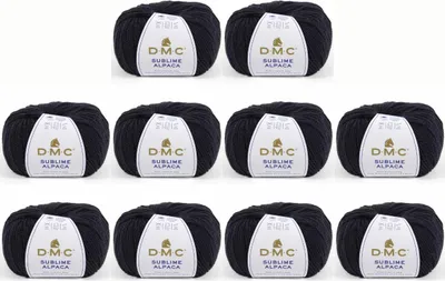 Obrázek produktu pro 10x DMC Sublime Alpaca – příze pro ruční pletení, 50 % jemné alpaky a 50 % horské vlny (barva 2)