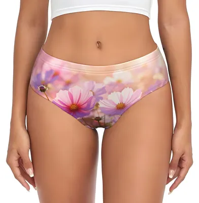 Immagine prodotto di Intimo da donna in cotone con motivo floreale, slip comodi
