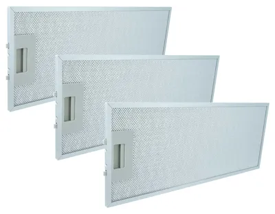 Produktbild von vhbw 3x Filter Metallfettfilter kompatibel mit Siemens LI28031, LI28030SD/02, LI28030/09, LI28030/08, LI28030SD/01, LI28030SD Dunstabzugshaube, Metall