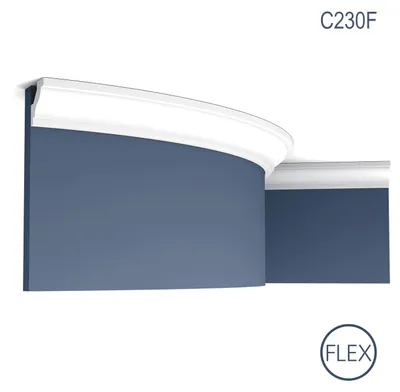 Produktbild von Orac Decor C230F LUXXUS flexi Eckleiste Stuckleiste Stuck Einrichtungs Zierprofil | 2 m
