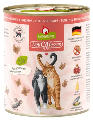 Productafbeelding van GranataPet DeliCatessen Kip & Garnalen, natvoer voor katten, kattenvoer