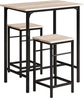 Obrázok produktu pre SoBuy bistro stôl 3-dielny stôl s 2 stoličkami barový stôl set jedálenský stôl