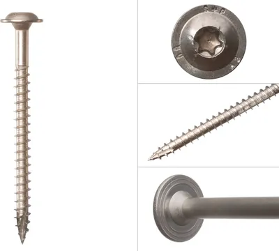 Obrázok produktu pre Skrutky s hlavou A2 z nehrdzavejúcej ocele 8 x 120 mm Torx 40 - balenie 50 kusov