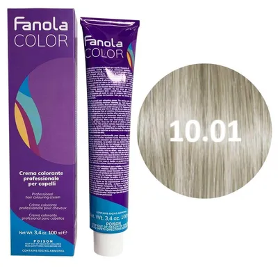 Produktbild von Fanola Cream Color 10.01 Natuurlijk Platinum Asblond 100ml