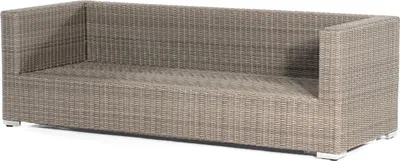 Produktbild von Sonnenpartner Residence 3-Sitzer Loungesofa Wetterbeständig inkl. Kissen grau