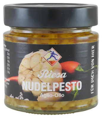 Produktbild von Nudelpesto Aglio Olio von Teigwaren Riesa (190 g)