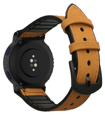 Produktbild von kwmobile Kunstleder Ersatzarmband kompatibel mit Amazfit Active Edge (A2212) Armband - Sportarmband aus Kunstleder und Silikon mit Uhrenverschluss