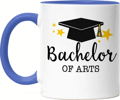 Produktbild von Bachelor of Arts Tasse Blau Abschluss Geschenk Studium Absolvent Bachelorabschluss Uni