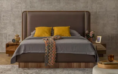 Produktbild von Modern Schlafzimmer Set Bett + 2x Nachttische Design Möbel 3 tlg. Neu