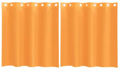 Obrázok produktu pre vidaXL Voálové záclony s očkami 2 ks. Oranžová 140x140 cm