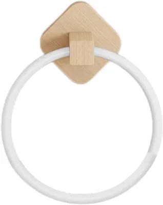 Produktbild von Schwarzer, selbstklebender Handtuchhalter zur Wandmontage für Küche und Bad