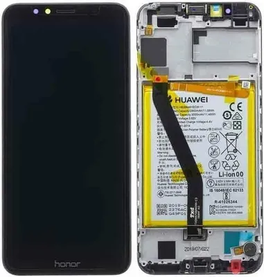 Produktbild von Original Honor 7A LCD Display Touchscreen Bildschirm Rahmen Akku Schwarz & Werkzeug