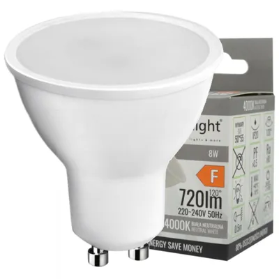 Obrázek produktu pro LED žárovka GU10, 8W, 4000K, 720 lm