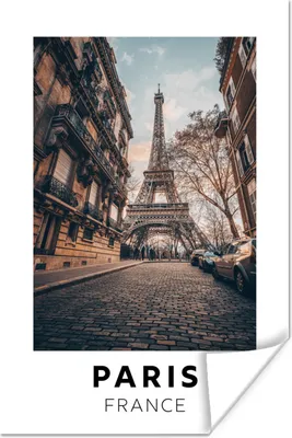 Produktbild von MuchoWow® Poster Frankreich - Paris - Eiffelturm 60x90 cm - Wanddekoration