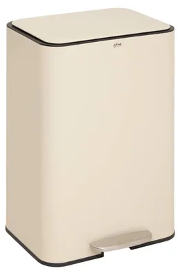 Produktbild von Rechteckiger treteimer „delta“ 50 l, lehmfarben - 5 five simply smart