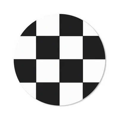Produktbild von MuchoWow® Mauspad Mousepad Schachbrett - Muster - Schwarz und Weiß 20x20 cm - Mousepads - Maus Mat - Pad - Mausunterlage - Schreibtischmatte