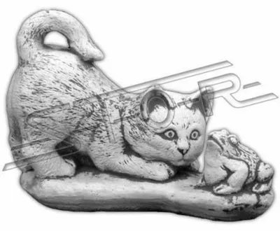 Produktbild von Garten Dekoration Katze Statue Skulptur Figuren Skulpturen Design Figur 492