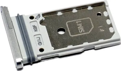 Produktbild von Samsung Galaxy S21 FE (SM-G990B/DS), Dual Simkartenhalter, Original Ersatzteil, Weiss, GH98-46790B