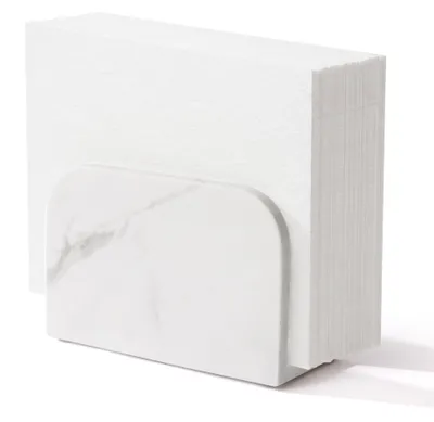 Image de Porte-serviettes en marbre pour serviettes de cocktail
