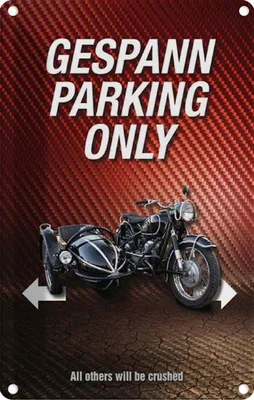 Produktbild von vianmo Blechschild 30x20 cm gespann parking only all others Parkplatzschild