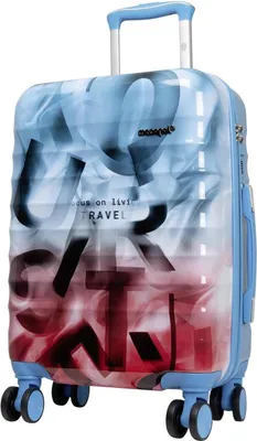 Produktbild von Hartschalen Trolley Koffer - Revona Blau mit Pink Gr. M