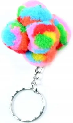 Produktbild von Farbenfroher Schlüsselanhänger Weich - Stylischer Taschenbaumler & Geschenkidee