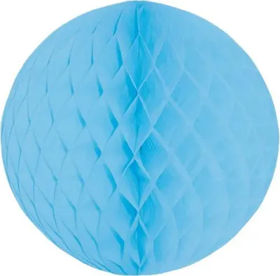 Produktbild von Wabenball hellblau 30cm, schwer entflammbar