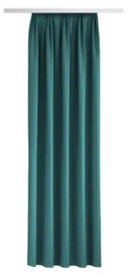 Produktbild von Fertigschal „Sol“ - Vorhang mit Gardinenband von Albani: Größe (HxB): 175x135cm Farbe: Petrol