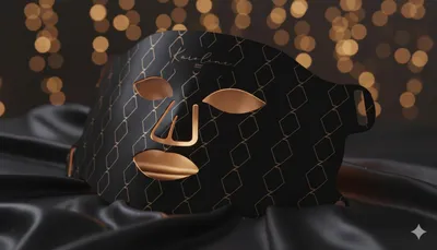 Produktbild von Karoline Beauty LED Gesichtsmaske mit Rot- & Infrarotlicht (630nm & 850nm) – Lichttherapie Maske mit 220 LEDs, 4 Modi & Timer – Anti-Aging, Hautverjün