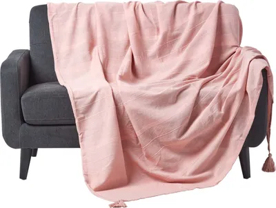 Produktbild von HOMESCAPES Tagesdecke Rajput, 100% Baumwolle, rosa, 150 x 200 cm