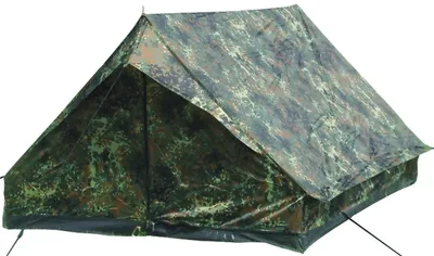 Image de Mil-Tec - TENTE POUR DEUX PERSONNES MINI PACK STANDARD plusieurs couleurs Festival Einsatz Zelt Outdoor Angelzelt Flecktarn