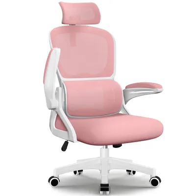 Produktbild von Hiazurm Bürostuhl, Schreibtischstuhl, bürostuhl ergonomisch mit Verstellbaren Armlehnen, höhenverstellbar,S-förmige Lendenstütze,Chefsessel 150kg