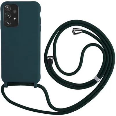Immagine prodotto di Custodia per smartphone con laccetto per Samsung Galaxy A33 5G, in silicone, antiurto, da portare a tracolla, trasparente