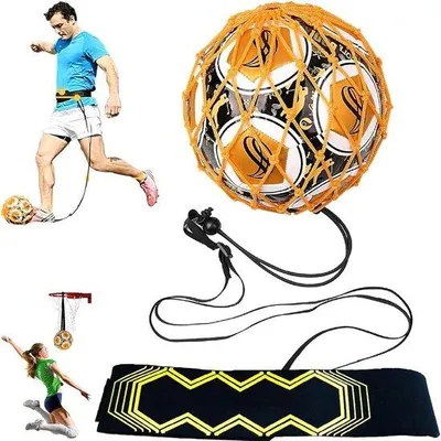 Obrázok produktu pre Trénovacia sada pre deti a dospelých – Kick-Training-Riem – univerzálna – veľkosti 3-4-5 – tréner volejbalu a ragby – tréningové pomôcky s gumovými loptami