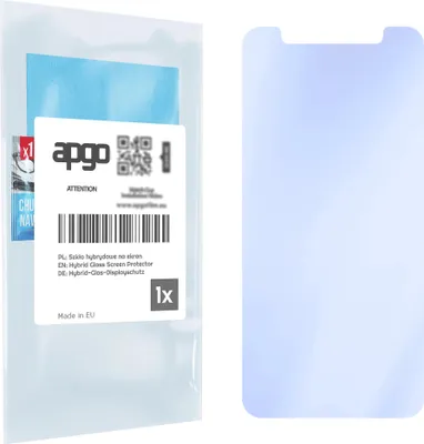 Produktbild von apgo Displayschutzglas für Huawei Y6 (2018) Bildschirmschutz, 9H Hybrid Schutzglas mit Keramikbeschichtung [Glänzend, Full Glue]