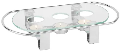 Obrázek produktu pro APS Speisenwärmer 3 flammig Glasplatte 34x18x6cm 35065