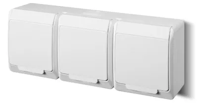 Productafbeelding van Elektroplast Stopcontact Hermes 3-Polig, Wit, Ip44, 0326-02