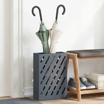 Produktbild von Möbel Regenschirmständer Anthrazit 28 x 12 x 41 cm Stahl - Schirmständer &59769